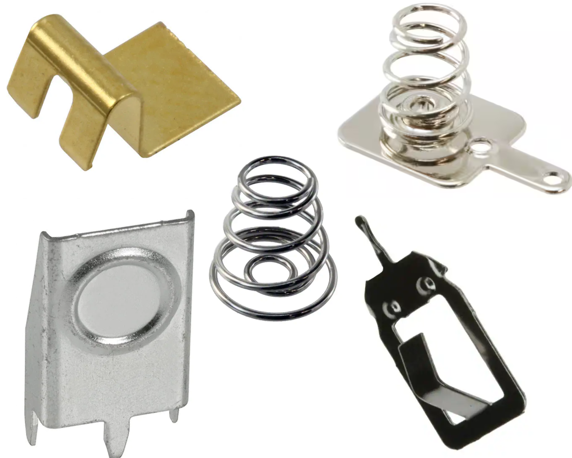 Battery Holders, Contacts, Clips